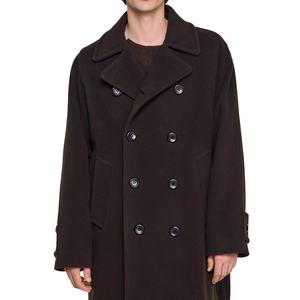 Wholesale Custom Winter Thick Men's Long Over Size Coats Mid to Long <b>Knee</b> Length <b>High</b> Quality Daily Casual Men's Long Coat - Product Image 4