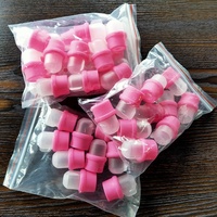 10 Piezas Profesionales de Silicona Rosa Sólida para Uso en Manos, Cubre Dedos para Remover Esmalte de Uñas, DIY, Acrílico, Gel UV, Uso en Salón