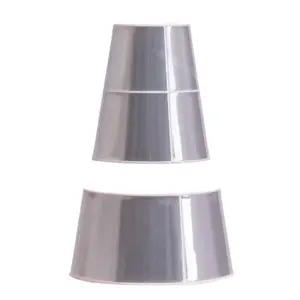 Factory Direct Wholesale Replaceable PVC plastic Reflective Sliver White reflector film safety cone collar traffic cone sleeve
