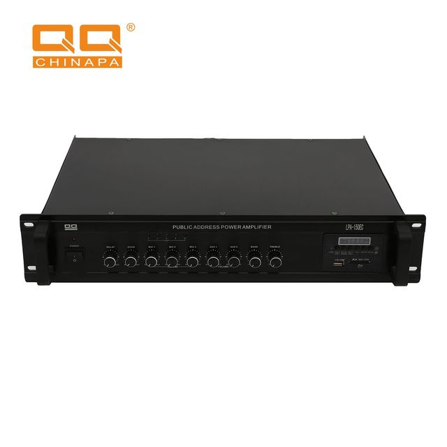 QQCHINAPA 150W Digital Audio Mixer Echo Amplifier for Home Theatre,School,Shop