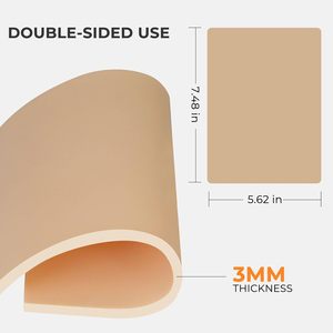 Da tập luyện xăm hình chuyên nghiệp, thương hiệu FANCY, dày 3mm, kích thước 8 x 6 inch, gói 10 miếng, đóng gói riêng lẻ, dụng cụ tập luyện trang điểm bán vĩnh viễn - Product Image 2