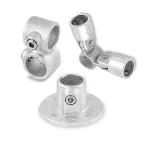 Conector de tubo de abrazadera de soporte de riel de 3 vías combinación giratoria de esquina 168 - Product Image 6