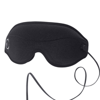 Masque oculaire chauffant électrique 3D magnétique avec musique Bluetooth, vibration USB, vapeur, masseur oculaire pour le sommeil, en coton tricoté élastique