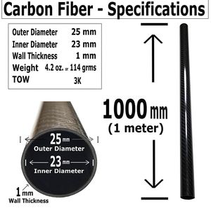Tubo de Fibra de Carbono SHENYU, Tamaño Personalizado Según Planos para Estructura de UAV - Product Image 6