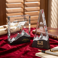 Trophée en cristal artificiel personnalisé, récompense sportive sculptée pour les employés exceptionnels, les équipes championnes, les réunions annuelles, plaque nominative d'unité