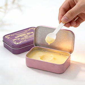 Caja Metálica Rectangular para Bálsamo Limpiador, Caja de Embalaje Cosmético Vacía con Tapa con Bisagra, Caja con Bisagra para Dulces - Product Image 4