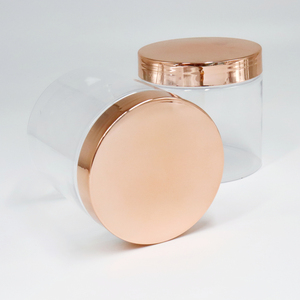 Pot en plastique transparent à large ouverture de 80 ml, 100 ml, 120 ml, 150 ml, 180 ml, 200 ml avec couvercles dorés, pot en PET pour cosmétiques - Product Image 6