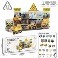 Blocs de construction magnétiques portables de 3,75 cm, boîte en plastique, thèmes : Lutte contre l'incendie, Monde océanique, Monde glacial, Dinosaures, Chiffres, Anglais, Jouets d'apprentissage précoce