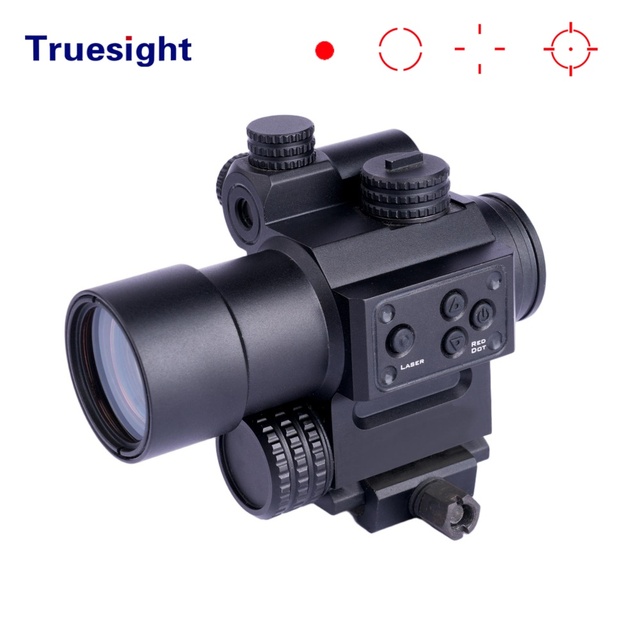 Red Laser Integration 26mm Objective Lens Multi-Coated 6061-T6 Aluminium High 1000G Shockproof Lightweight Durable Red Dot Sight