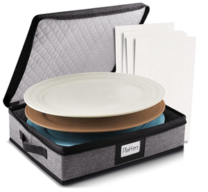 Premium <strong>Kitchen</strong> Organizer Lid Handle Dinnerware Storage Platter Storage <strong>Box</strong> - Product Image 2