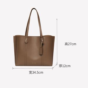 กระเป๋าโท้ทหนังวัวแท้คุณภาพพรีเมียมขนาดใหญ่แบบใหม่สั่งทำขายส่ง กระเป๋าถือสำหรับผู้หญิง ดีไซน์หรูหรา เหมาะสำหรับงานทางการ สำนักงาน หรือใช้ในชีวิตประจำวัน พร้อมซิปปิด - Product Image 4