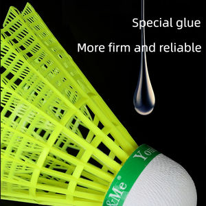 Kok Badminton nilon tahan lama, kok olahraga stabil elastis ringan kecepatan sedang - Product Image 4