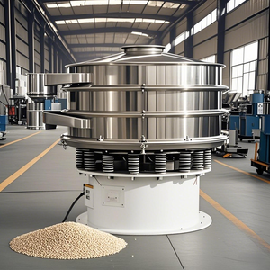 304 316 स्टेनलेस स्टील एक परत रोटरी सीव मशीन के लिए कोर मोटर तिल और खाद्य प्रसंस्करण रोटरी कंपन स्क्रीन - Product Image 3