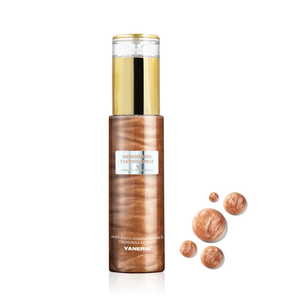 Etiqueta privada cuerpo brillo aceite brillo <span class=keywords><strong>Spray</strong></span> 2 colores bronceador Piel dorada brillo autobronceador sin sol aceite de <span class=keywords><strong>bronceado</strong></span> cuerpo brillo - Product Image 3