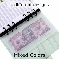 Yihe nouveau tableau de bord mignon A6 givré/papier le plus vendu pour les reliures budgétaires comme organisation d'insertion d'argent/d'argent à 10 $/20 $/50 $