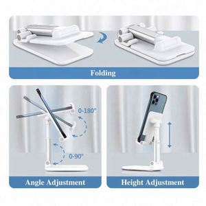 Customized Logo Anti Shake Foldable Office Desktop/Phone/Tablet <b>Stand</b> Promotion Gift Adjustable Mobile Phone Holder - Product Image 4
