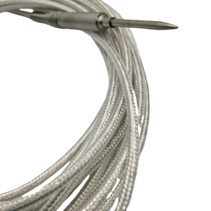 KLZD KZW-191 dapat disesuaikan lapis baja PT100 pengukur suhu dengan 304 selubung baja tahan karat 100mm ~ 1000mm panjang OEM didukung - Product Image 3