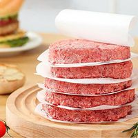 Papier ciré rond personnalisé, imperméable, de qualité alimentaire, pour les galettes de hamburgers