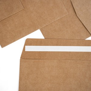 Sacs en papier auto-adhésifs de haute qualité, enveloppes en papier kraft, sacs enveloppes en papier non couché avec bande adhésive - Product Image 3