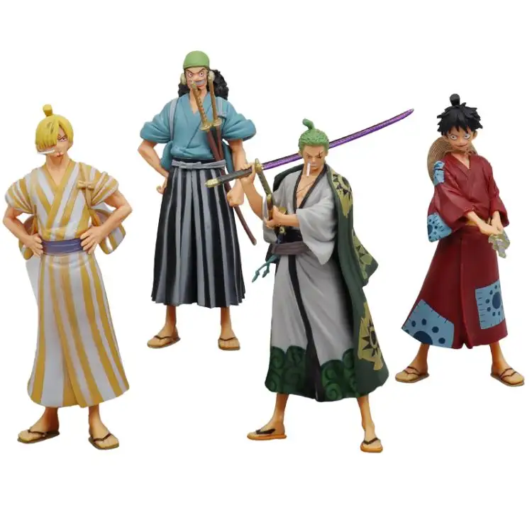 Livrich action & toy figures Anime One Piece Luffy Zoro Sanji Character Model Decoration Collection Toy Action Figure