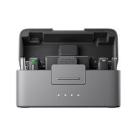 Mikrofon Mini Original dengan Peredam Kebisingan Aktif, Daya Tahan Baterai Lama, Kompatibel dengan Osmo Action 5 Pro/Action 4/Pocket 3
