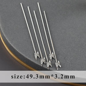 M1114 Mehrformige Kupfermetall-Nadeln in Gold- und Silberfarben für Damen-Schmuckherstellung Zubehör 10 Stück/Los - Product Image 3