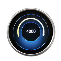 Pantalla Táctil Wisecoco con Perilla Giratoria, Pantalla LCD Redonda de 2.1 Pulgadas 480*480, Pantalla HMI para Interruptor de Hogar Inteligente