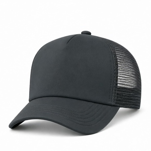 Casquette de camionneur personnalisée, devant en mousse respirante, dos en maille respirante, fermeture à pression en plastique réglable, pour hommes et femmes, logo personnalisé - Product Image 5