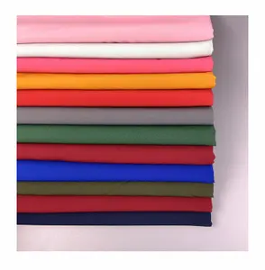 Factory Supply Plain Breathable 95% Poly 5% Spandex Four Way Stretch Fabrics for Dress