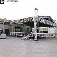 Structure de scène mobile en aluminium pour DJ, éclairage de scène de concert, scène musicale, éclairage DJ, structure de scène, éclairage DJ mobile, TRUSS DISPLAY