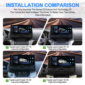 Navihua for Toyota Land Cruiser LC200 2007-2020 Car Upgrade 15.6'' Android Car Radio GPS Multimedia Carplay Auto Stereo <b>Player</b> - Product Image 4