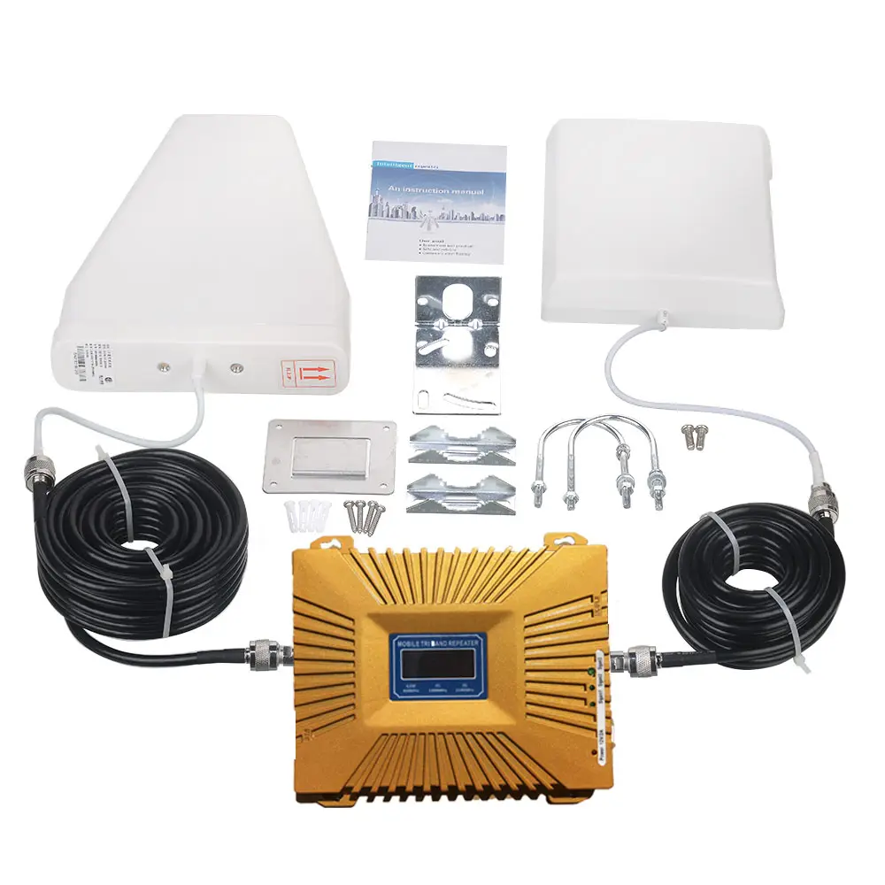 Cell Phone Signal Repeater Internet RF Signal Amplifier GSM 3G Radio WiFiワイヤレスMobile Signal BoosterとAntenna