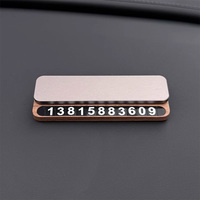 Carte de stationnement temporaire pour voiture Plaque de numéro de téléphone Autocollant de stationnement pour voiture Accessoires automobiles