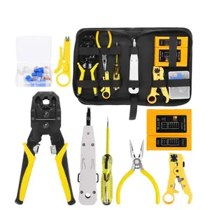 Grün RJ45 RJ11 RJ12 CAT5 CAT5e Tragbare LAN Netzwerk Reparatur Tool Kit Utp Kabel Tester UND Zange Set Crimp Crimper stecker Clamp PC