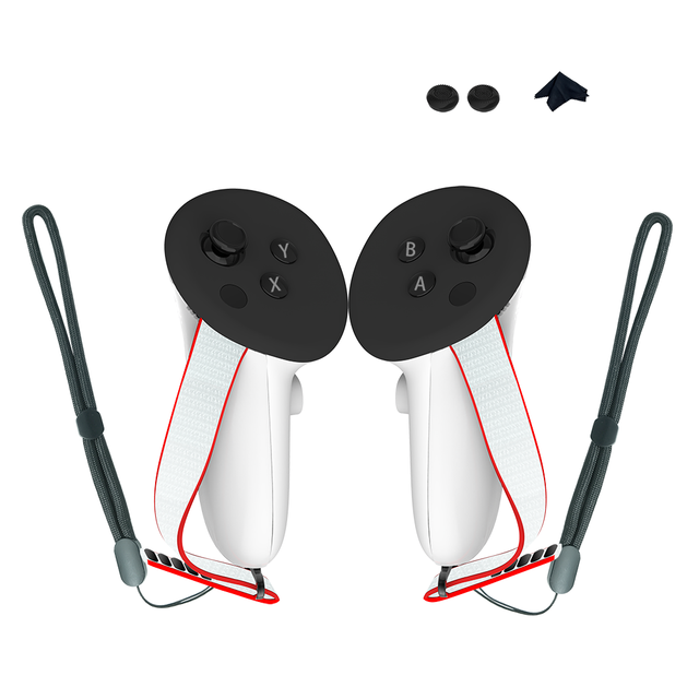 For Quest 3 Adjustable Braided Battery Cover Strap Accessories Touch Controller Grip Strap for Meta Quest 3S