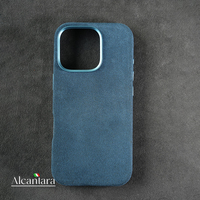 Coque de téléphone design de luxe en gros pour iPhone 15 14 13 Pro Max en cuir souple et antichoc pour Alcantara Protector