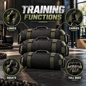 Juego de Bolsas de Arena para Fitness de Peso Ajustable, 3 Piezas, Bolsas de Arena Pesadas para Entrenamiento de Fuerza en Casa - Product Image 3