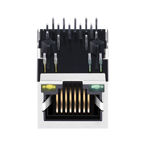 LPJG0926HENL Tab Xuống 1000 Base-T 1 Cổng 10p8c PoE + RJ45 Jack Kết Nối Ethernet RJ45 Với Magnetics - Product Image 2