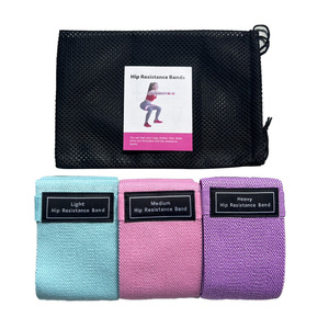 Bande de Résistance Élastique en Fibre Tricotée pour Entraînement des Fessiers et Squats, Taille Moyenne, Idéale pour l'Entraînement Transfrontalier - Product Image 2