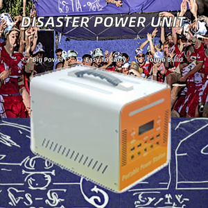 สถานีพลังงานสำรองแบบพกพา 300W 1000Wh ลิเธียมไอออน พร้อมจั๊มสตาร์ทแบบ Pure Sine Wave พลังงานแสงอาทิตย์ และช่องเสียบที่จุดบุหรี่ - Product Image 3