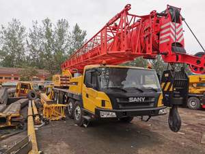 Grue sur camion hydraulique tout-terrain Sany d'occasion de 50 tonnes, certifiée, avec moteur et hauteur de levage mobiles - Product Image 2