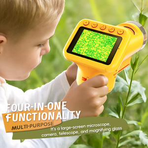 Microscopio Digitale Portatile Due <span class=keywords><strong>in</strong></span> Uno con Registrazione Foto e Video, Giocattolo Educativo STEM per Bambini, Ricaricabile, <span class=keywords><strong>in</strong></span> Plastica, per 5-7 Anni - Product Image 1