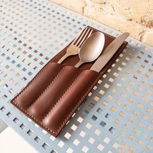 Bolsa de cuero PU para cubiertos, funda desechable para cuchillo, tenedor, funda para vajilla para fiesta, boda, decoraciones navideñas, MOQ 10 Uds. - Product Image 3