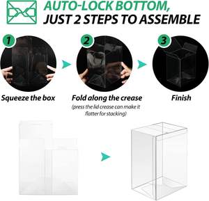 Contenedores de Almacenamiento de PET Transparentes y Duraderos, Cajas de Exhibición Altamente Transparentes para el Hogar y la Tienda - Product Image 6