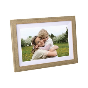 Marco de Fotos Digital con Pantalla Táctil WiFi de 10 Pulgadas, Reloj, Marco de Madera, Compatible con <span class=keywords><strong>MP3</strong></span>/MP4, Resolución IPS de 1280x800, Almacenamiento de 1GB+32GB - Product Image 3