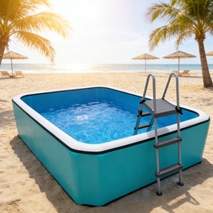 Grande <span class=keywords><strong>piscine</strong></span> gonflable hors sol en drop stitch, portable pour l'extérieur et la maison - Product Image 6