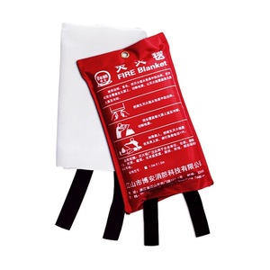 Silicone Coated Fire <b>Blanket</b> Fiberglass Yellow Heat Insulation Flame Retardant Household Use - Product Image 2