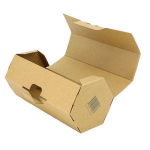 Vente en gros de boîtes en papier hexagonales de luxe de couleur kraft marron pour l'emballage de bougies, de cosmétiques et de produits ménagers - Product Image 1