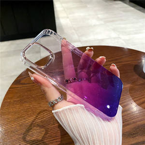 Placcato gradiente Glitter custodia per telefono trasparente per <span class=keywords><strong>Apple</strong></span> <span class=keywords><strong>iPhone</strong></span> <span class=keywords><strong>11</strong></span> 12 13 14 15 16 17 custodia anticaduta - Product Image 2