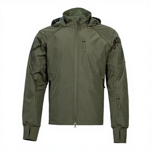 High Quality Thin Casual Men Hunting rain <b>Jackets</b> Zipper Waterproof Windproof Warm Winter Hooded - Product Image 2